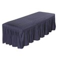 thumbnail image 1 of Couverture de Massage de Feuille de Valance de Table Cosmétique de Massage avec Trou Bleu Foncé-185x70cm, 1 of 7