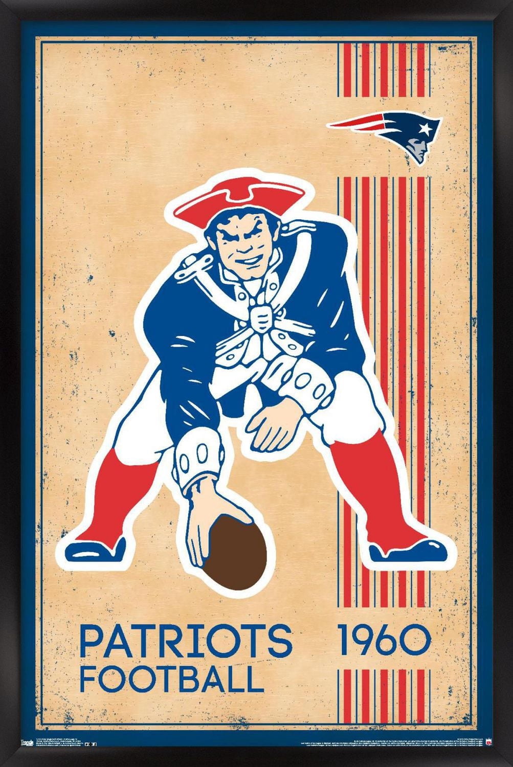 Patriots de la Nouvelle-Angleterre de la NFL - Logo rétro 14