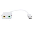 thumbnail image 2 of Fugacal External Sound Card 7.1 Channel Aluminum Alloy USB2.0 Audio Adapter, 2 of 8