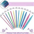 thumbnail image 5 of CUITING 26 Pieces Aluminum Interchangeable Knitting Needle Set 13 Size, 5 of 5