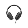 thumbnail image 2 of Logitech Zone Vibe Écouteurs Sans Fil Bluetooth avec Micro à Réduction de Bruit, USB-A, USB-C, Certifiés pour Microsoft Teams, Mac/PC - Graphite - Casque - Pleine Taille - Bluetooth - Sans Fil - USB-C via Adaptateur Bluetooth - Graphite - Certifiés pour Microsoft Teams, 2 of 7