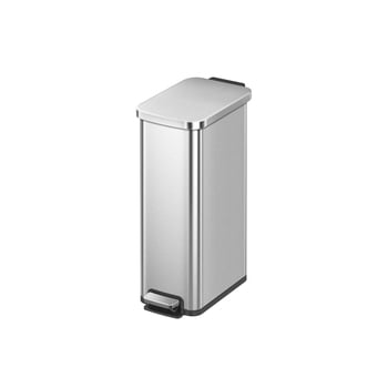 Poubelle de cuisine mince Better Homes & Gardens, 30 litres, acier inoxydable, à pédale, couvercle à fermeture douce