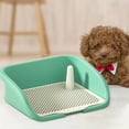 thumbnail image 1 of Pet Training Toilet Urinal Dog Litter Tray Keep Dogs Bedpan Paws and Floors Clean L Green, 1 of 9