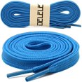 thumbnail image 2 of Solid Flat Shoelaces Hollow Thick Athletic Shoe Laces Strings 2 Pair, 2 of 7