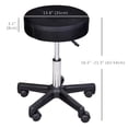 thumbnail image 3 of Tabouret de Salon Roulant Réglable SPA Tatouage Massage Chaise Pivotante, 3 of 10