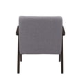 thumbnail image 2 of CorLiving Greyson Mid-Century Modern Solid Wood Frame Upholstered Cushion Indoor Armchair, 2 of 9