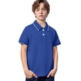thumbnail image 4 of Polos pour Garçons Polo Uni Chemises de Rugby pour Garçons à Manches Courtes 9-10 Ans, 4 of 4