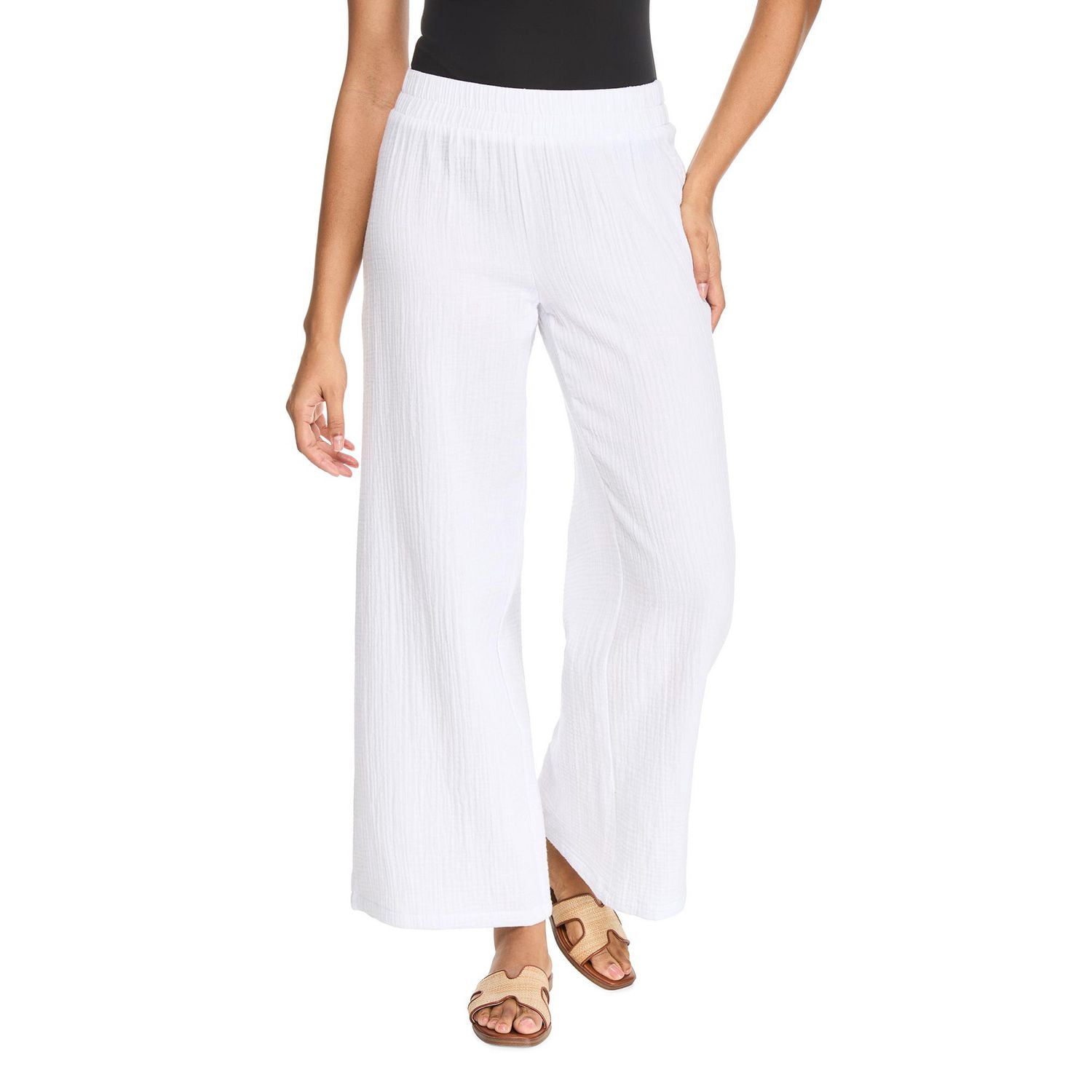 Pantalon couvre-maillot en gaze George pour femmes