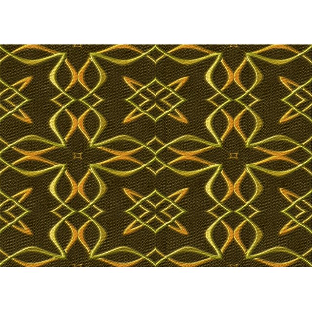 Ahgly Company Machine Washable Indoor Rectangle Transitional Black Brown Area Rugs, 7' x 9'