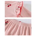 thumbnail image 5 of Ensemble de Pyjama pour Tout-Petites Filles, Imprimé de Fraises, Chandail à Col Rond, Doux, Pyjama de Printemps et d'Automne, Pyjama Fille, Taille 12-18 Mois, 5 of 5