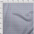 thumbnail image 2 of oneOone Viscose Jersey Fabric Leaves & Floral Block Printed Craft Fabric BTY 60 Inch Wide, 2 of 4