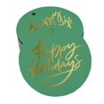 thumbnail image 1 of Inkdotpot Happy Holiday Bottle Tag Real Gold Foil Favor Hang Tags Pack Of 50, 1 of 6