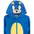 thumbnail image 3 of Sonic the Hedgehog Unisex Kids Blue Sonic Novelty 3D Dress-Up Style Onesie (6-7 Years), 3 of 6