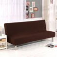 thumbnail image 1 of CHOK 2024 Folding Sofa Cover Solid Color Futon Slipcover Polyester Elastic Fabric All Inclusive Cover Sofa Covers Sofa Accessories Home Textiles Daily Supplies (Multi-color) for Living ro, 1 of 8