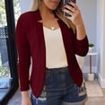 thumbnail image 1 of AherBiu Cardigan pour Femmes Léger Décontracté 2025 Mode Automne Hiver Extérieur Coupe Ajustée Ouvert à l'Avant Vestes, 1 of 6