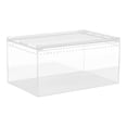 thumbnail image 1 of Almencla Reptile Breeding Box Acrylic Animal Habitat Cage for Lizards Frogs Container 30cmx20cmx15cm, 1 of 8