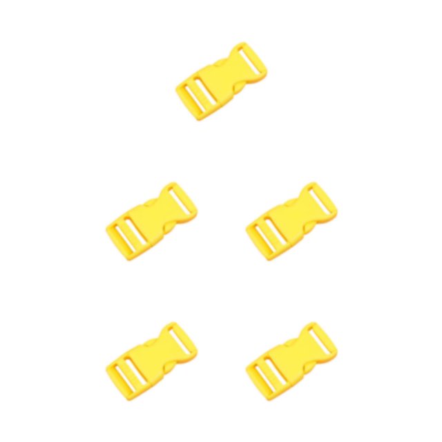 relayinert 10pcs/set Easy To Buckle Strap With Multi-Color Clasp Belt Buckles High Compatibility ABS Release Buckle Hook Buckle light yellow 5Set