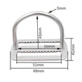 thumbnail image 3 of Scuba Diving Weight Belt Slide Stopper Keeper Bcd Belt Retainer Stopper 50Mm, 3 of 6