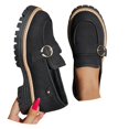 thumbnail image 3 of XIMIN Mocassins à Plateforme pour Femmes à Enfiler Confortables en Suède Mary Jane Bout Rond Uniforme Robe Église École Chaussures pour la Marche Mode Couleur Unie Décontracté Quotidien, 3 of 8