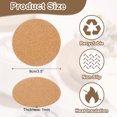 thumbnail image 2 of 60pcs Cork Coasters for Drink, 3.5 Inch Round Drink Coaster Absorbent Coffee Coaster, 2 of 7