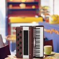 thumbnail image 1 of Mini Accordion Model,6CM Miniature Wooden Red Accordion Model Gift Desktop Accordion Model High Capacity, 1 of 9