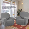 thumbnail image 2 of Super Stretch Couch Covers Recliner Covers Recliner Chair Covers Form Fitted Standard / Oversized Power Lift Reclining Slipcovers, Feature Soft Thick Jacquard, Dove, 2 Pack, 2 of 7