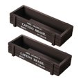 thumbnail image 2 of DYNWAVECA Wooden Planter Box Multifunctional Rectangular Home Decor Wooden Box Plant Container for Garden Balcony Farmhouse Decoration Black, 2 of 9