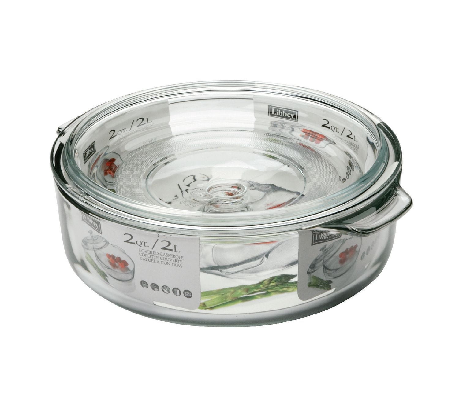Libbey Glass Casserole, 2 pte
