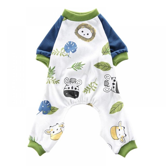 Chien de Compagnie Chat Coton Chiot Pyjama Petite Combinaison Chaud Intérieur Costume Vêtements