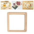 thumbnail image 3 of yuksok Durable Knitting Loom Handcrafts Wood Board Weaving DIY Needlework Crochet Tools 20x20cm, 3 of 9