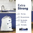 thumbnail image 4 of Plasticplace Custom Fit Trash Bags, Compatible with simplehuman Code X (100 Count) White Drawstring Garbage Liners 21 Ga, 4 of 8