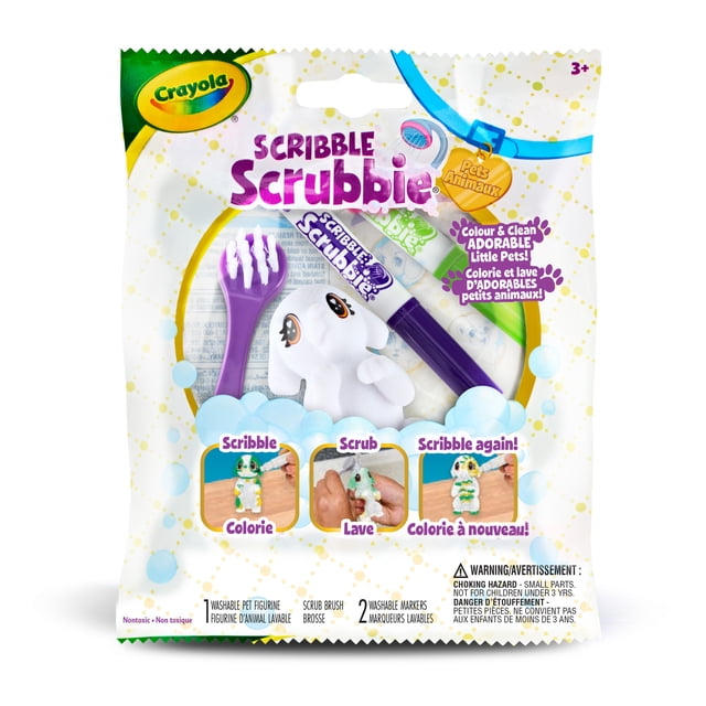 Scribble Scrubbie Pets - 1 ct Bag