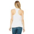 thumbnail image 2 of Bella Canvas 6008 Women`s Jersey Racerback Tank, L, White, 2 of 3