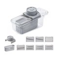 thumbnail image 1 of Food Chopper And Dicer With 7 Interchangeable Stainless Steel Blades And 1.2 L Container Tray, 1 of 8
