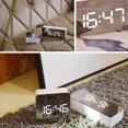 thumbnail image 2 of LED Digital Alarm Clock Temperature Desk Makeup Mirror Art Snooze Clock Bedroom Office Decoration,Rectangle, 2 of 9