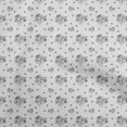 thumbnail image 1 of oneOone Polyester Spandex Gray Fabric Floral Fabric For Sewing Printed Craft Fabric By The Yard 56 Inch Wide, 1 of 4