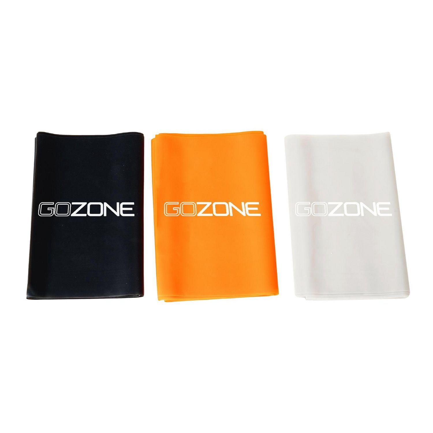 GoZone 3 Pack Looped Resistance Bands – Black/Orange/White