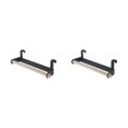 thumbnail image 4 of Ruiboury 1/2/3/5 Rustproof Bathroom Storage Shelf - Simple Good Ventilation Smooth Line Easy Installation Exquisite Craft Widen Spacing Black 2PCS, 4 of 6