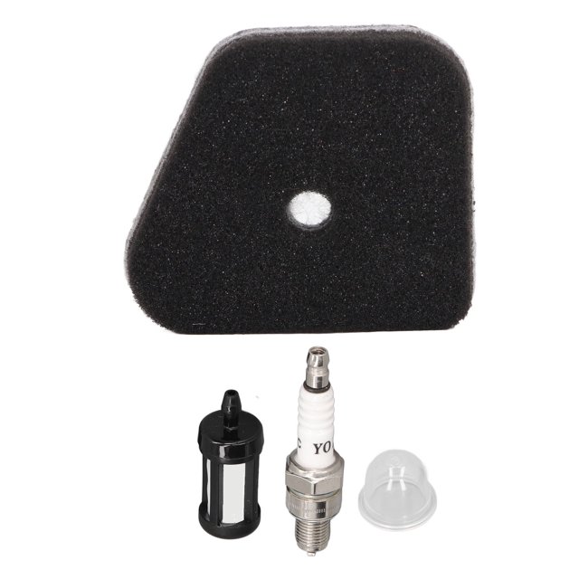 Kit de Réparation de Filtre à Air, Filtre à Air en Coton Filtre à Carburant Set Force Fiable pour Tondeuse à Gazon