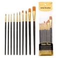 thumbnail image 1 of LSLJS Acrylic Paint Brush Set 10 Pcs Nylon Hair Brushes for All Purpose Oil Acrylic Brush, 1 of 3
