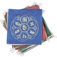 thumbnail image 1 of PriÃ¨re de papier Drapeau Om Lotus 8 pieds de long -. Collection Tibet, 1 of 1