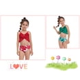 thumbnail image 3 of Girls Bikini Swimsuit Fashion: 2PCS Flounce Bathing Suit Swimming Suit for Kids, 3 of 8