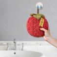 thumbnail image 4 of Ohufall Fuzzy Ball Hand Towel With Hanging Loop For Bathroom Cute Fruit Decorative Ball Towel Soft Absorbent Ball Towel Sets For Kitchen Bathroom Hand Towels For Bathroom, 4 of 5