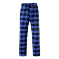 thumbnail image 4 of Dealovy Pajama Pants for Women High Waisted Plaid Pjs Bottoms Drawstring Color Block Comfy Lounge Trousers, 4 of 5