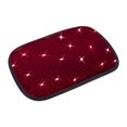 thumbnail image 1 of Red Car Armrest Box Cushion Protective Cover With Decorative Design Universal Fit For Vehicle Interior 11.81X8.66X0.08 Inches 0.22 Lbs, 1 of 7