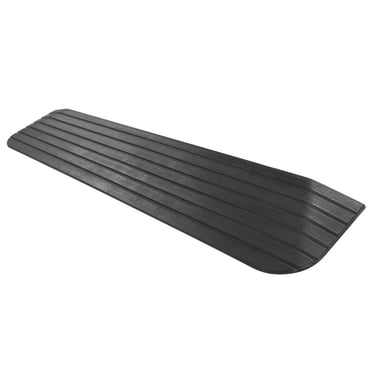 Silver Spring Solid Rubber Threshold Ramp for Wheelchairs, Scooters & More, 1" Rise, Black