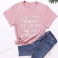 thumbnail image 1 of EGNMCR T Shirts pour Femmes Women's Mode Été Col Rond Loisirs Manches Courtes Hauts Imprimés, 1 of 3