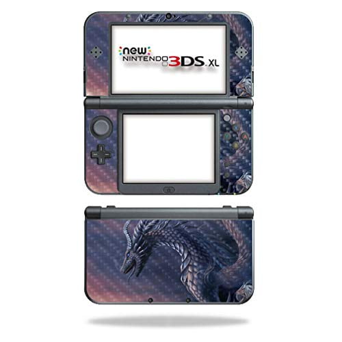 MightySkins Peau en Fibre de Carbone pour Nintendo New 3DS TG (2015) - Enfant de Jeu / Protectrice, Finition en Fibre de Carbone Texturée Durable / Facile à Appliquer, Retirer et Changer de Style / Fabriquée aux États-Unis