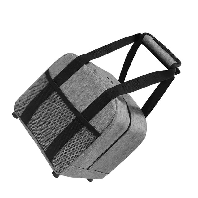 pitrice Sac à Main de Quilles en Toile Oxford Robuste Grise avec Support pour Balles en Mousse Sac de Rangement Portatif pour Quilles
