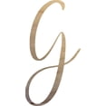 thumbnail image 1 of Unpainted Wood Letter G Craft, Paintable 5'' Tall Wood Alphabet Letter, DIY Nicholia Script Font, 1 of 3